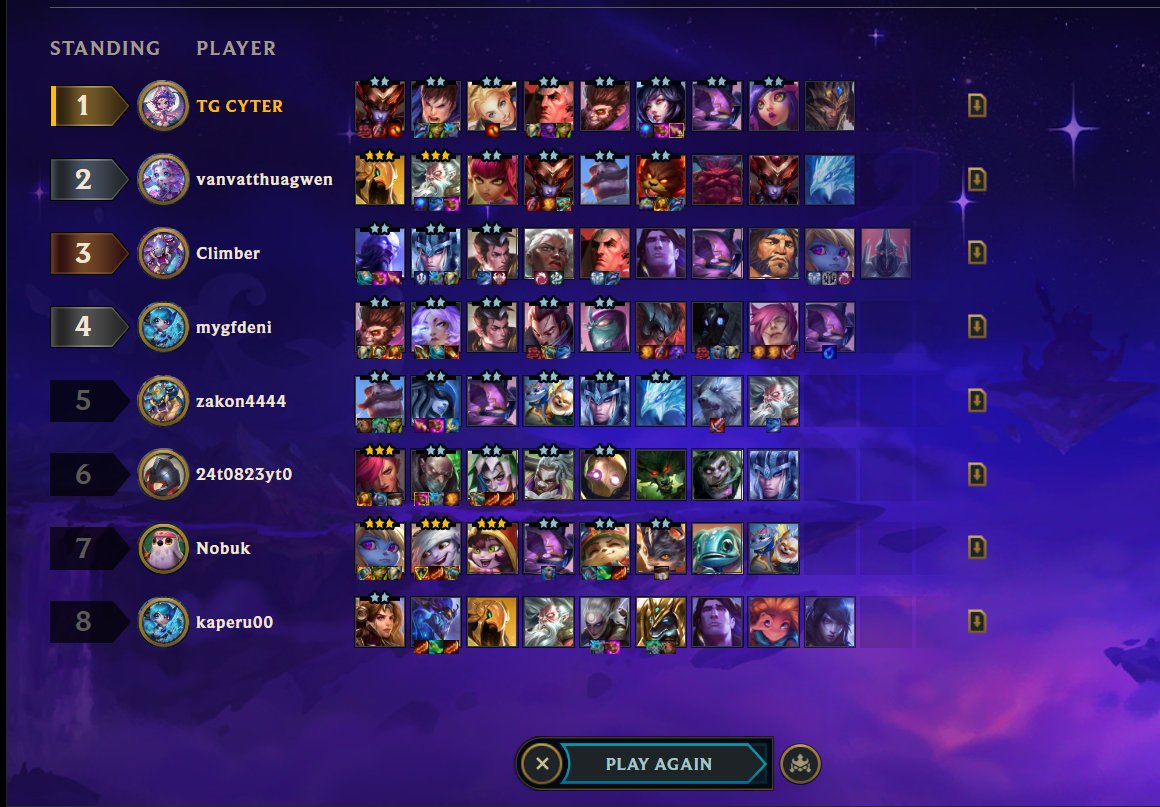 Hello,

I would like to introduce you a new comp, which can win vs 3star 5costs, Ahri 2 with radiant nashor tooth, jg blue can easly win vs any board. 

You have to try it! #tft16notes

<a href="/Mortdog/">Riot Mort</a> <a href="/KhymTFT/">Khym</a> <a href="/POTUS/">President Donald J. Trump</a>