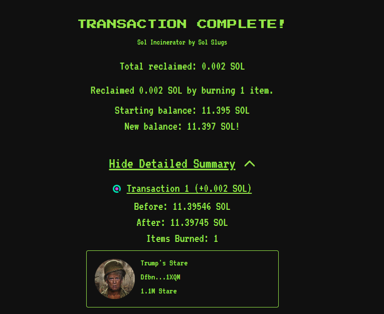 DEVification's tweet photo. Another buyback and burn https://t.co/9iCxwBT2wM