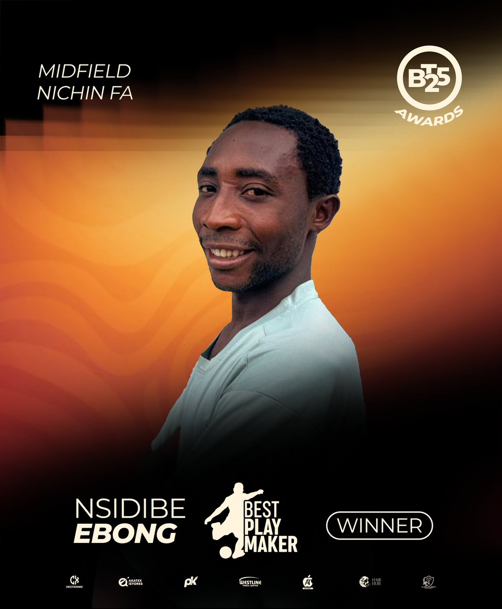 blazerstour's tweet image. Nsidibe Ebong of Nichin Football Academy goes home with the Best Playmaker Award of this edition. 
Congratulations to him. 

#BT2025