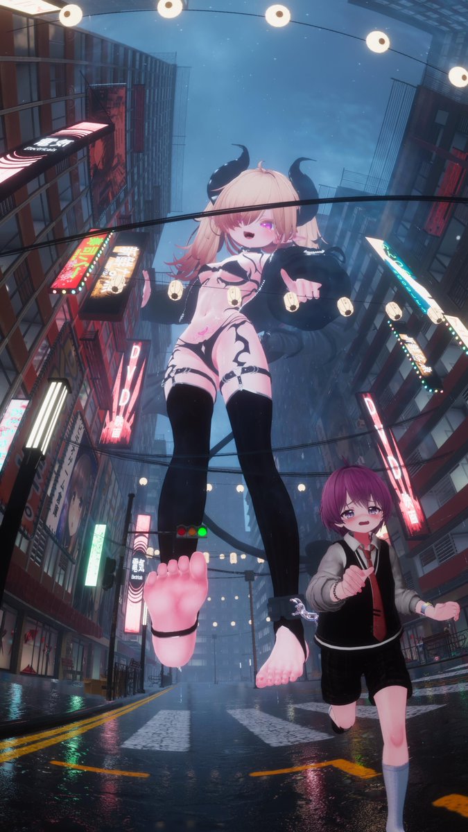 GitariVRC's tweet image. 今度は誰～？
@antoumasaki 
#giantess