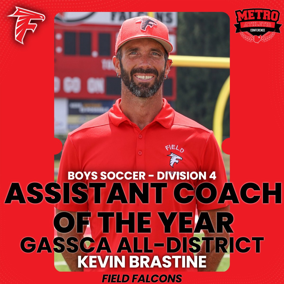 Field - Division 4 Boys Soccer All-District Award Winners
- Cedric Martin <a href="/FieldBSOC/">Field Boys Soccer</a> 
- Ethan Flores-Soler
- Kevin Brastine | Assistant Coach of the Year