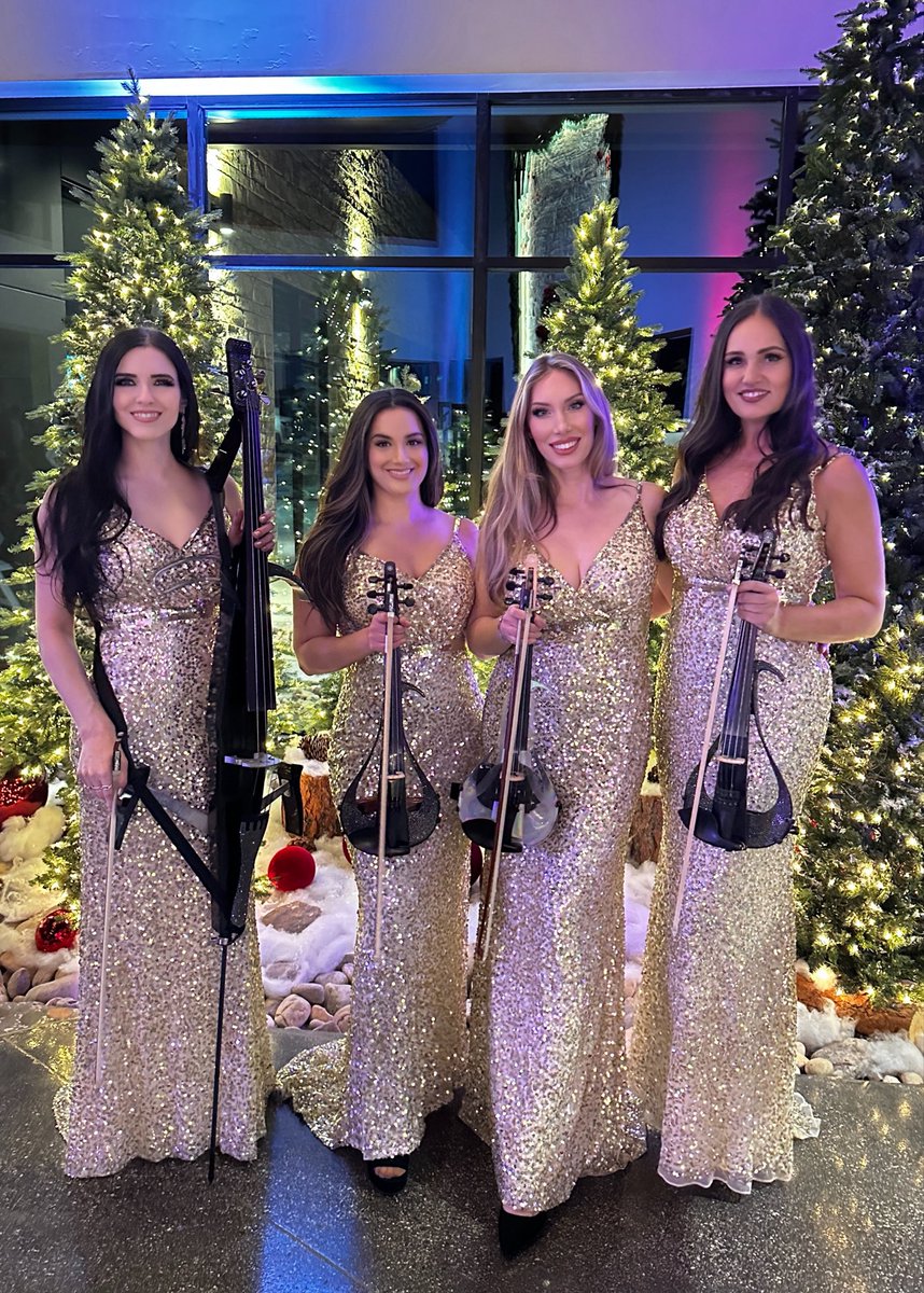 🎻✨ Bella Strings performed in Hildale, Utah — acoustic holiday set followed by a high-energy electric finale in our gold couture gowns.

#BellaStrings #HolidayEntertainment