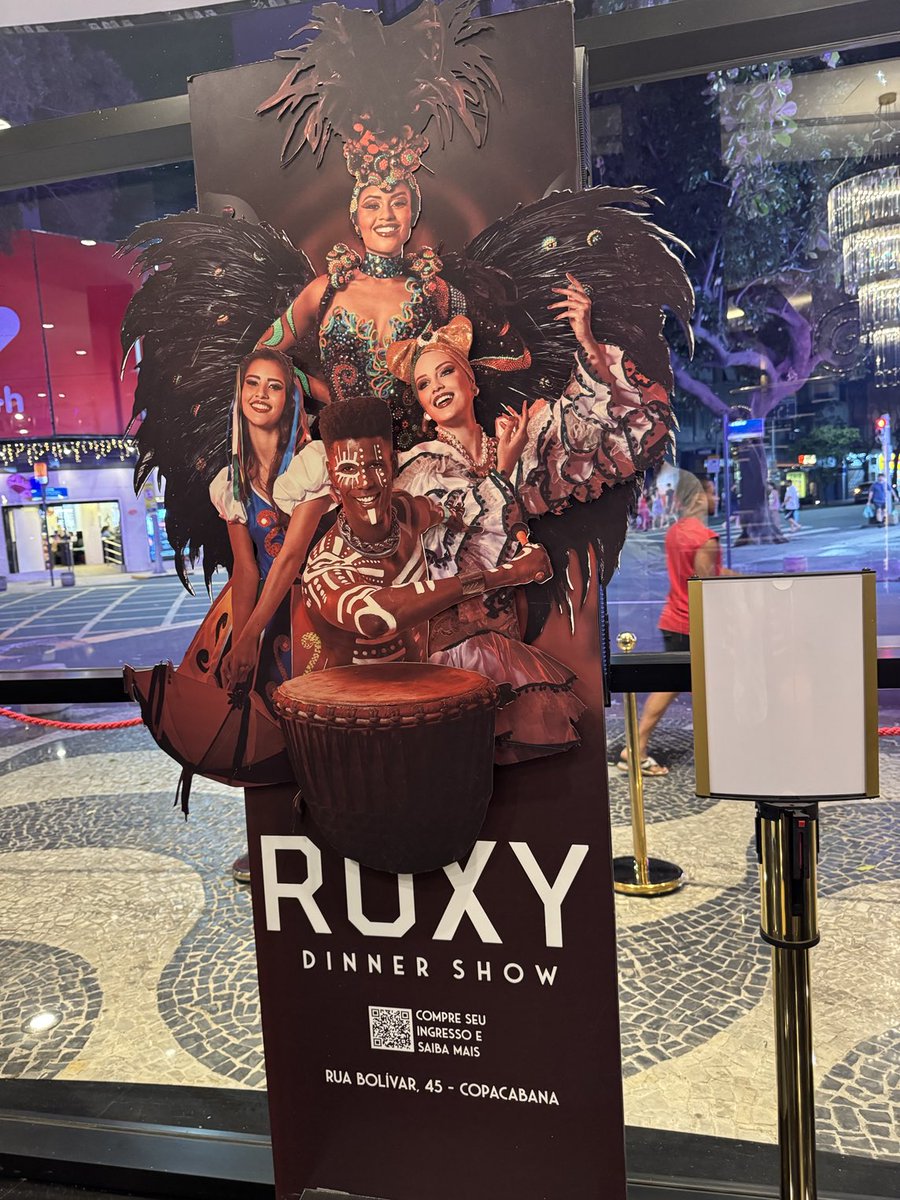 gregkidd's tweet image. At the Roxy in Rio.  I highly recommend for a taste of Brazil