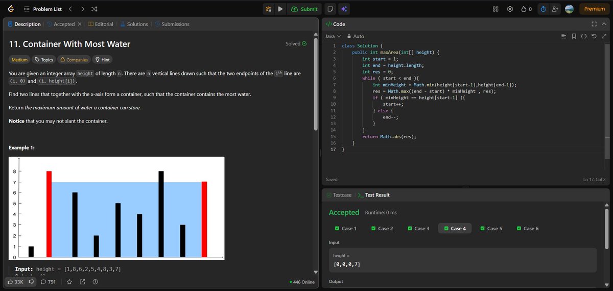 abhinavpuri_x's tweet image. Today I
&amp;gt;Solved a medium-level problem
&amp;gt;Understood the Two-Pointer technique clearly
&amp;gt;Studied Engg  Physics for the end sem
&amp;gt;Practised Engg Mathematics for the end sem
&amp;gt;Met some friends and discussed our plans for the next semester ✨
#DSA #LeetCode #TwoPointers #GFG #Java