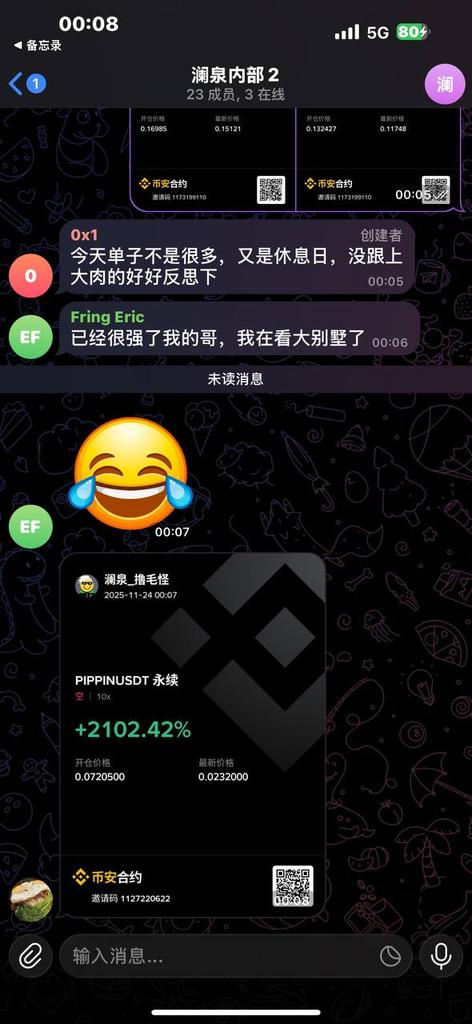 pilgrim_wyl's tweet image. #只用实力说话 第9期
pippin五倍杠杆，单日千倍，在我社区的都知道，我不玩高杆杆，主要以趋势盈利。
电报交流群:t.me/+ZXC8lNJwREwzZ…