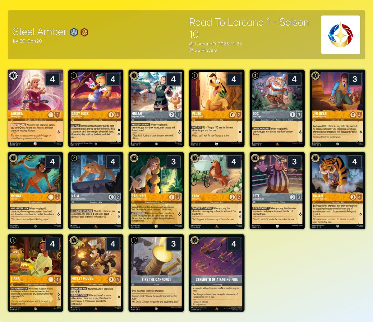 inkDecks: Lorcana Decks tweet media