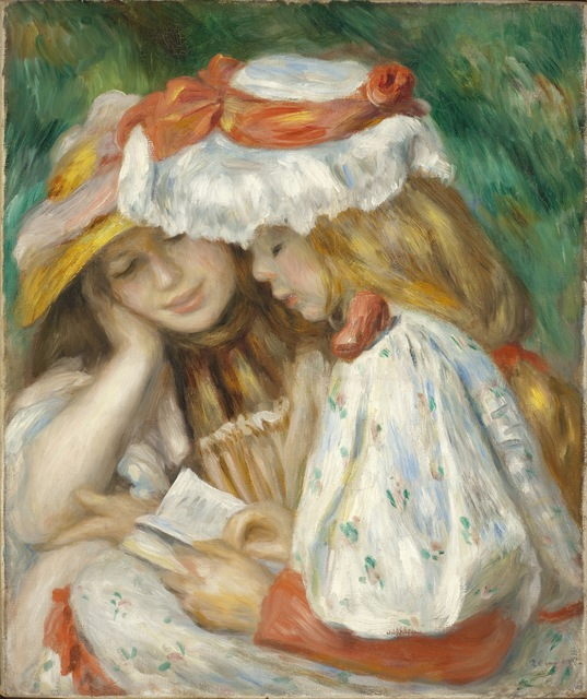 paintlyapp's tweet photo. 🎨 Art lover? Hit follow for daily masterpieces that'll inspire you!

🖼️ Two Girls Reading, 1890-1891, Pierre-Auguste Renoir

❤️ Double tap if this masterpiece speaks to you!
💭 Share your thoughts in the comments! 

#art #arthistory #paintings #paintly #dailyart https://t.co/j5qlczfkqf