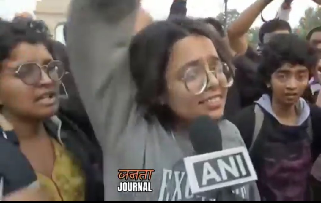 Neetivaan's tweet image. This is the same girl from a group call bsCEM (Bhagat Singh Chhatra Ekta Manch)

Her name is Ravjot and you will find her in every protest.

&amp;gt; air pollution 
&amp;gt; protest in support of naxals
&amp;gt; save palestine and all 

Government should take strict action, naxal has to end.