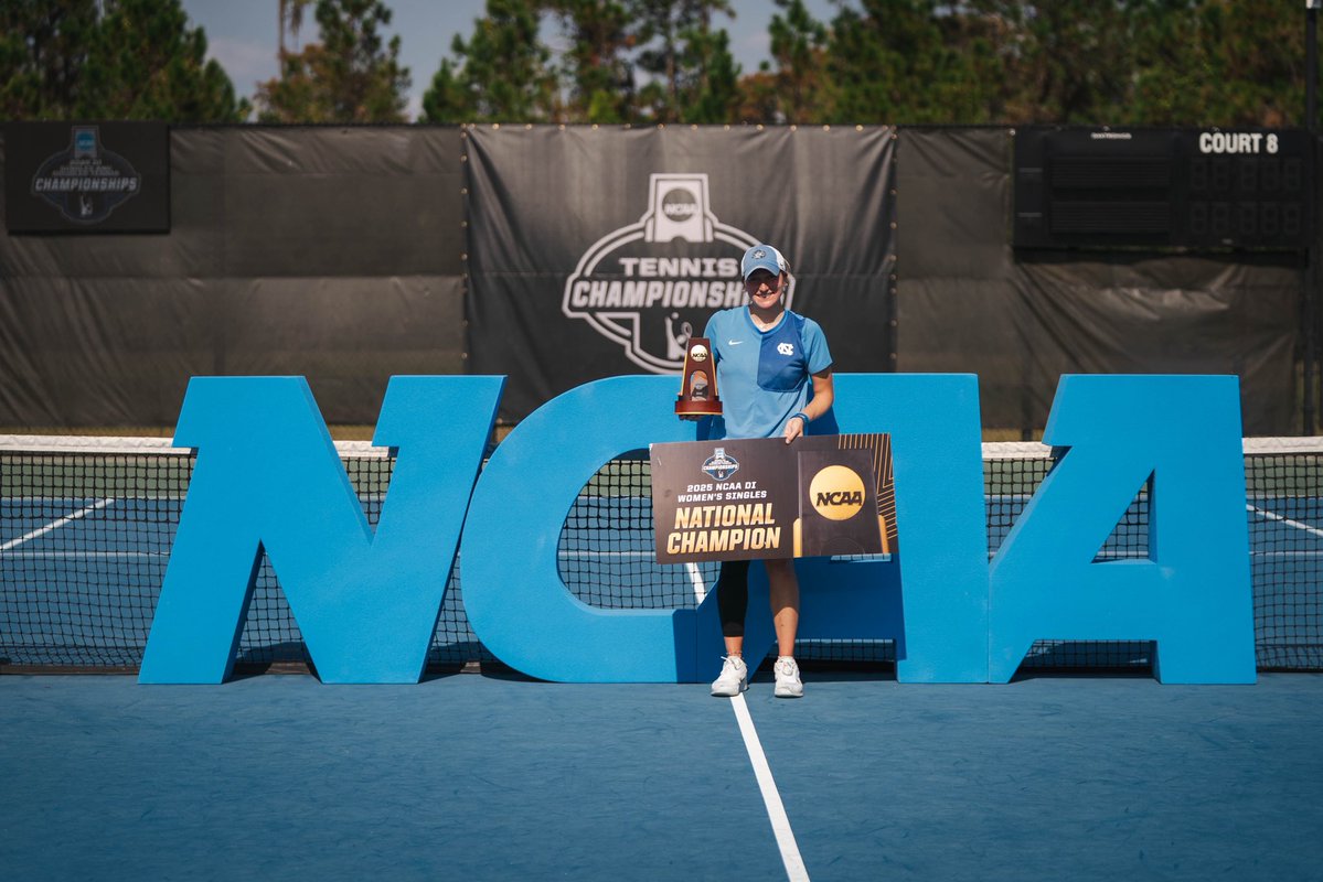 ITA_Tennis's tweet image. Crown Her The National Champion 🏆

Reese Brantmeier (@UNC_wtennis) has won the 2025 NCAA Women’s Tennis Singles Championship!

#WeAreCollegeTennis x #NCAATennis