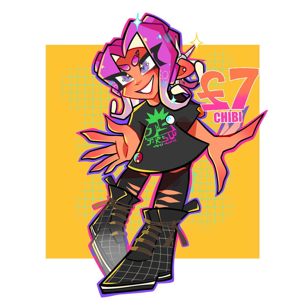 Xkichuu's tweet image. Hello! I’m opening my c0mm$ 🐙
Please visit my Kofi shop in my bio if interested 
— Additional characters are discounted
—  Weapons✅Groups✅Couples✅

1-1.5 week turnaround | First come first serve 🎏
Retweets appreciated, thank you for your support 🫶
#splatoon3 #splatoon3