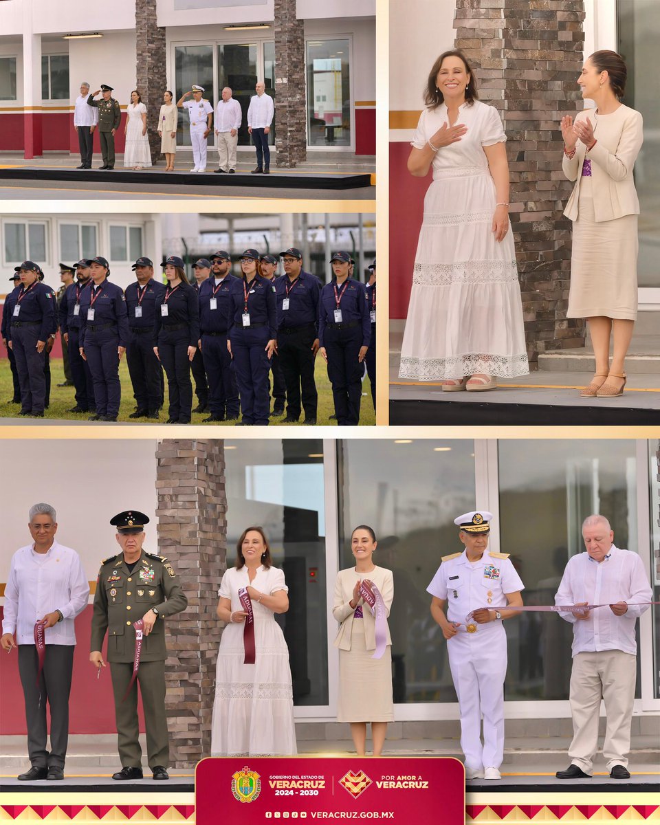En compañía de nuestra presidenta <a href="/Claudiashein/">Claudia Sheinbaum Pardo</a> , llevamos a cabo la inauguración de la nueva Aduana Norte de Veracruz, un punto estratégico que fortalecerá la actividad logística y que marca un paso firme hacia un Veracruz más competitivo y con mayor proyección internacional.