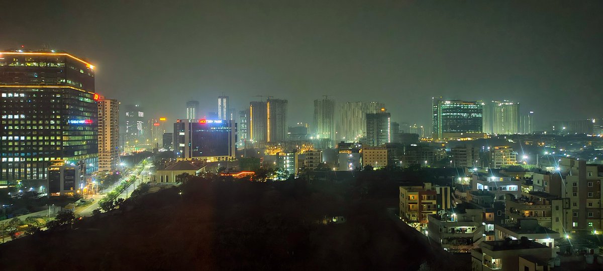 allnewvivek's tweet photo. Financial District by Night, Hyderabad https://t.co/lr2z056s4f