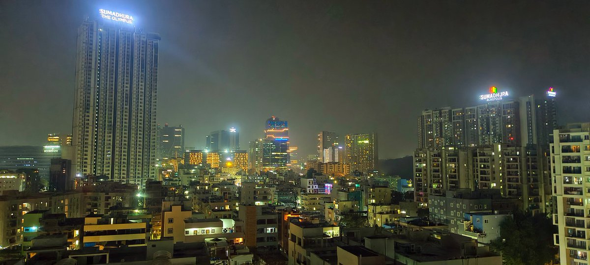 allnewvivek's tweet photo. Financial District by Night, Hyderabad https://t.co/lr2z056s4f