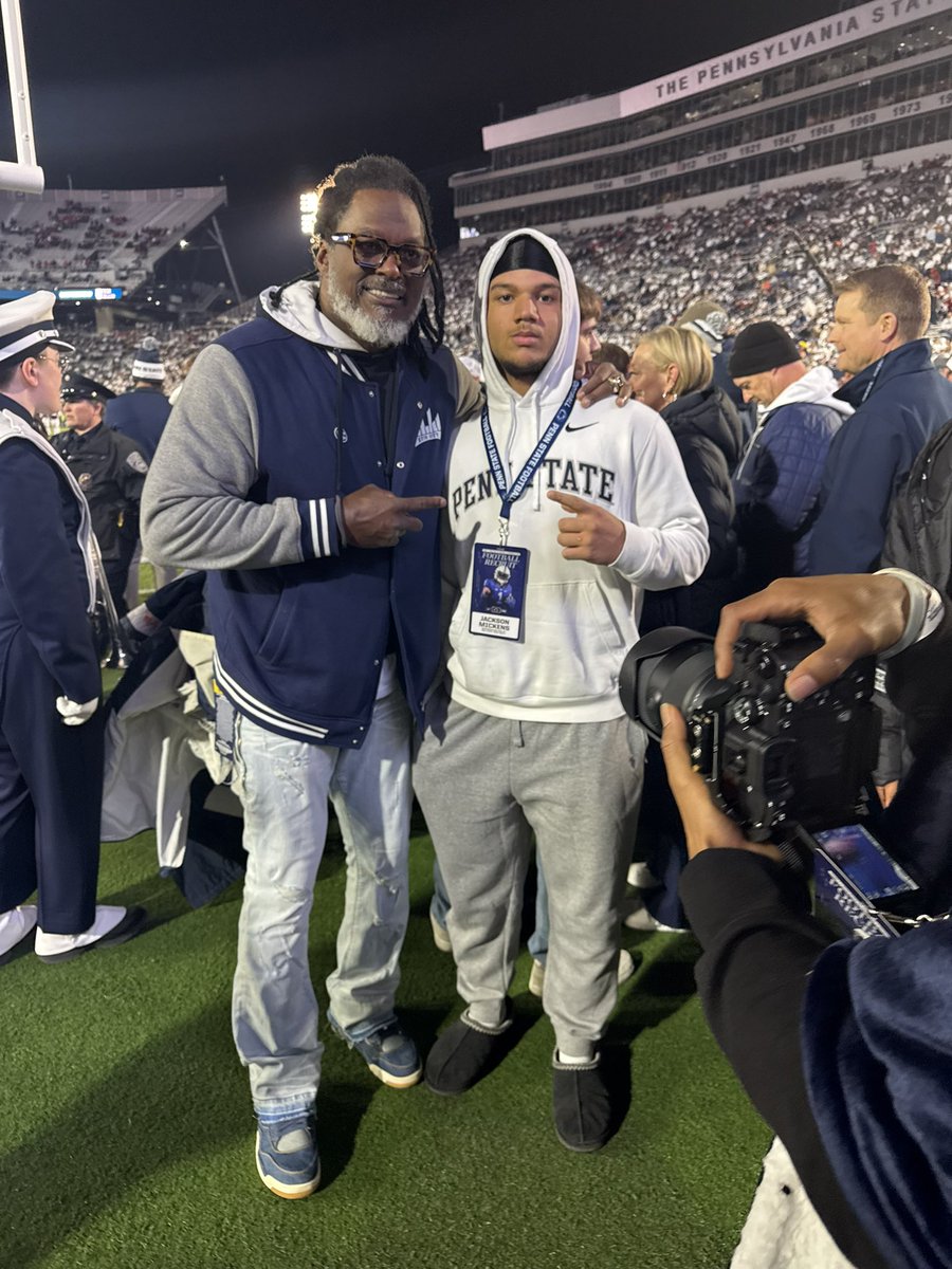 JacksonMickens's tweet photo. Had a great weekend in happy valley with my guys @MakelDarnell @Averyon_Darnell great team win on senior night. cant wait to be back! @CoachTerryPSU @DBarnes_18 @CoachGordon10 @7Twice @210ths @chrismahon_ @StanDrayton_ @CoachCBW @coachmhagans https://t.co/72bVIILgEA