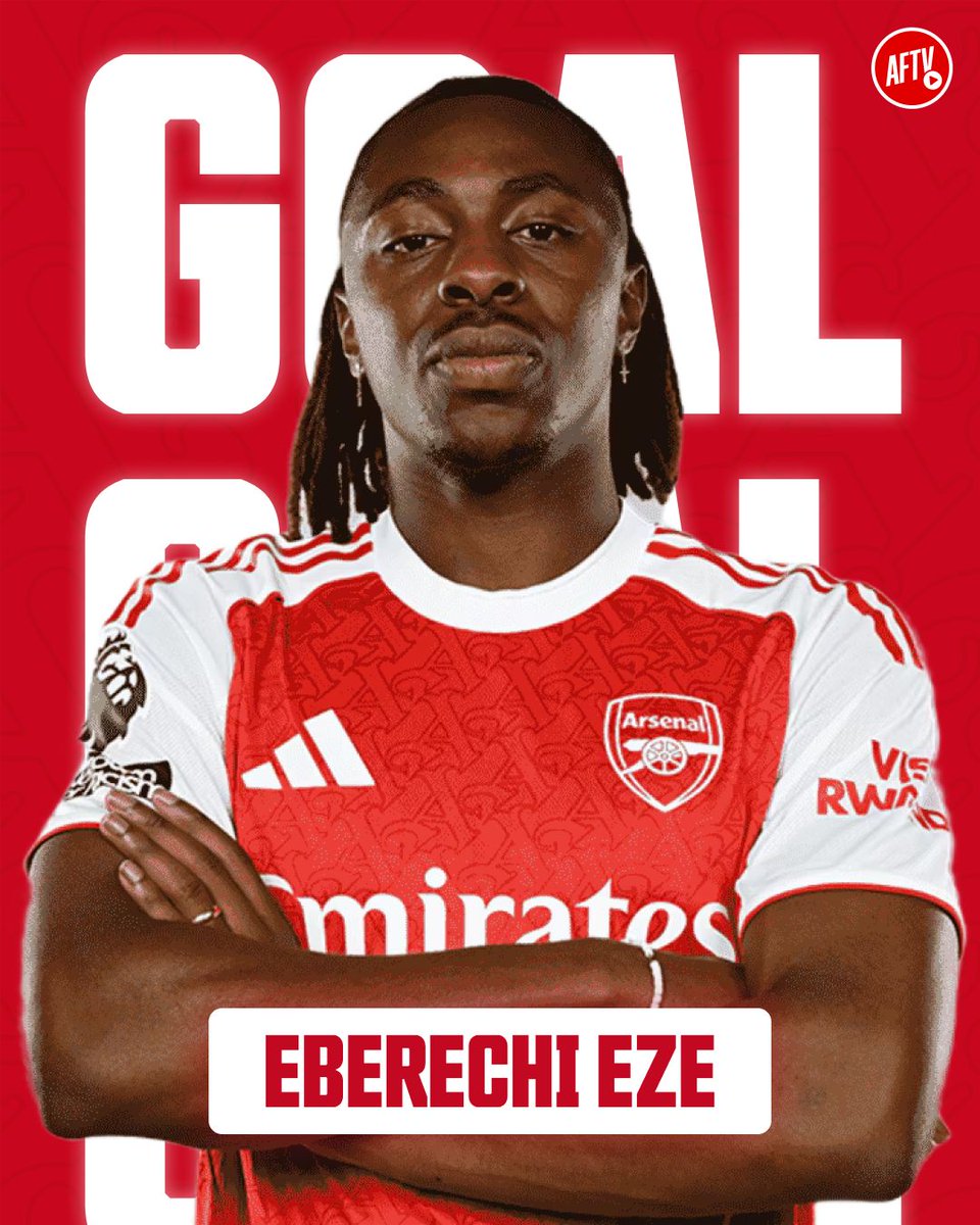 AFTVMedia's tweet image. HAT-TRICK HERO EBERECHI EZE!!!!! ⚽⚽⚽

4-1 for The Arsenal!!!!!