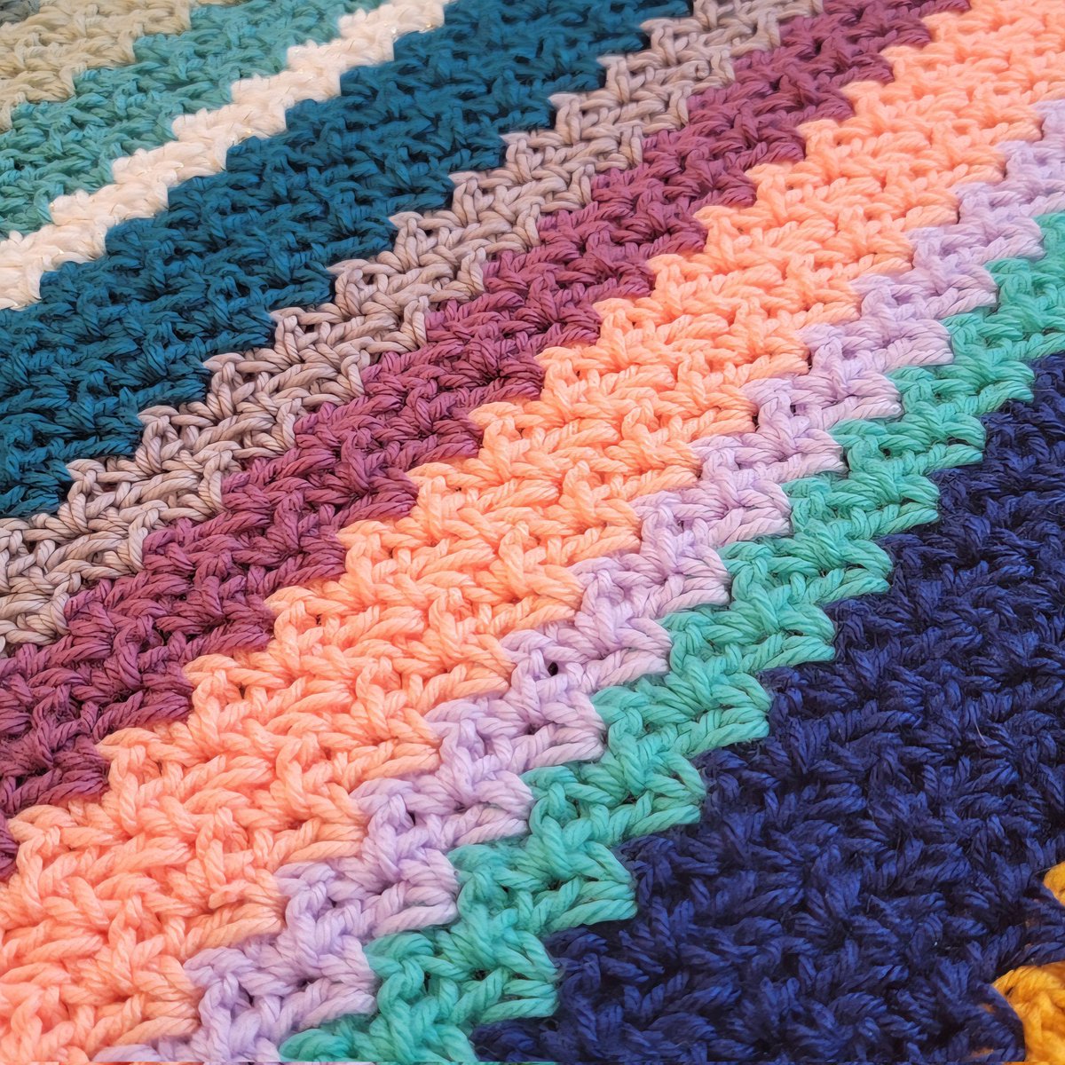 Crochetmelovely's tweet image. Check out this free pattern from me: Hazy Melody Afghan! Full pattern on my blog or download the PDF pattern from my Ravelry shop or Ribblr shop! 👏😊👋 #yarn #fiberart #crochet365 #crochet #crocheting