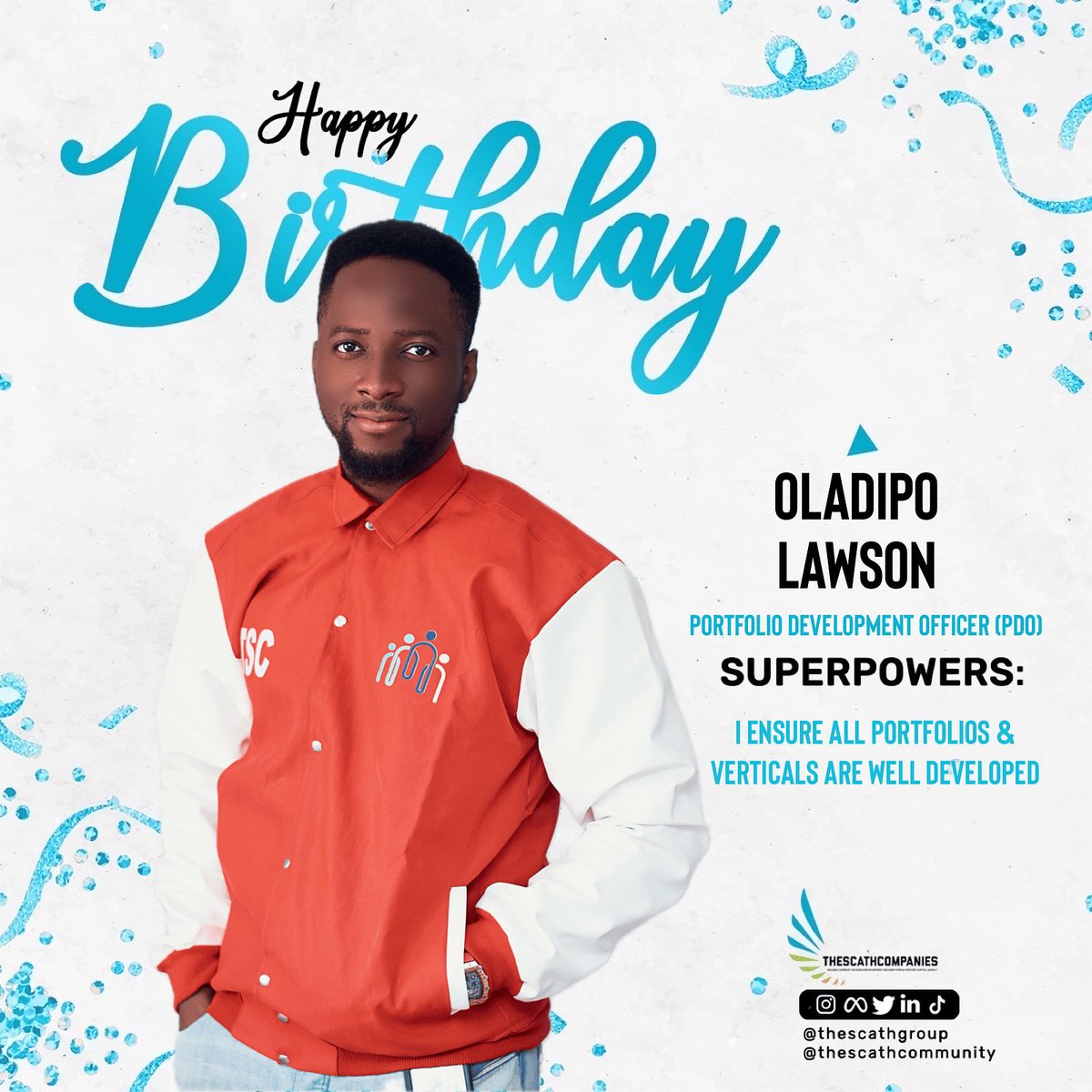 scathcommunity's tweet image. Happy birthday to our very own PDO @I_am_ladex 🎈

We’re glad to have you on the TSC Team, Thank you for all you do. 

#tsc #tsccommunity #tscbirthday