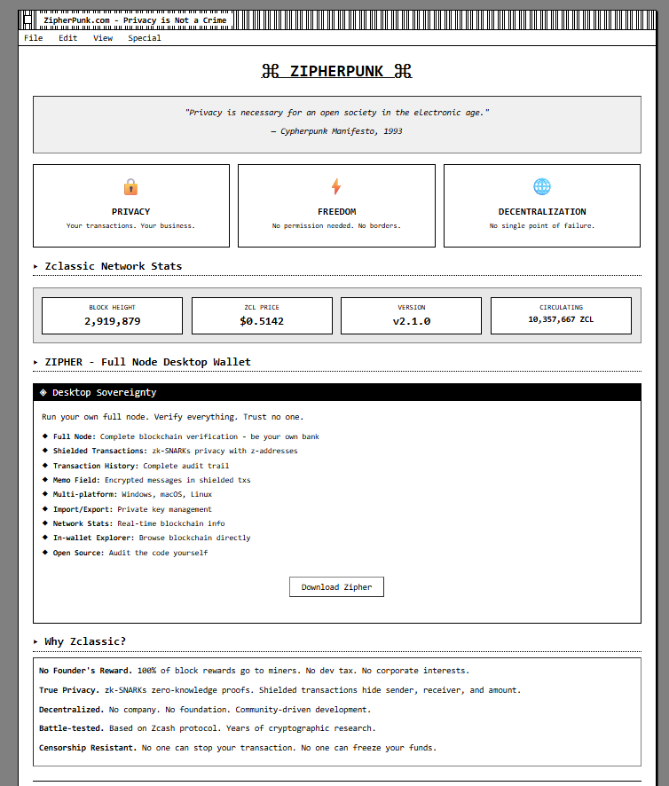 We Are Zclassic! tweet media