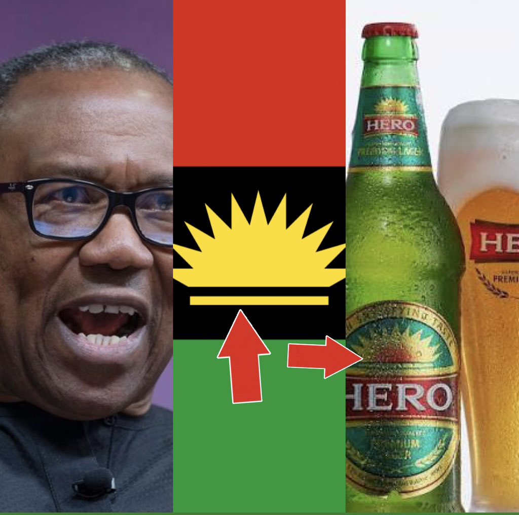 renoomokri's tweet photo. Seven Irrefutable Linkages Between Peter Obi and IPOB

Peter Obi obeys IPOB sit-at-homes.
Peter Obi defends IPOB and says they are not terrorists. 
Peter Obi's brewery, Hero beer, has a logo that is eerily similar to that of IPOB's flag. 
Peter Obi is against the prosecution of IPOB leader, Nnamdi Kanu's prosecution and conviction, and says he ought not to have been arrested. 
Peter Obi has never condemned IPOB.
Peter Obi admitted to meeting members of IPOB in Onitsha.
Peter Obi called for dialogue with IPOB.

After considering these seven traits, what is the difference between Peter Obi and any other member of IPOB? 

Reno Omokri 

Gospeller. Deep Thinker. #TableShaker. Ruffler of the Feathers of Obidents. #1 Bestselling author of Facts Versus Fiction: The True Story of the Jonathan Years. Hodophile. Hollywood Magazine Humanitarian of the Year, 2019. Business Insider Influencer of the Year, 2022. 21st Most Talked About Person in Africa, 2024.About Person in Africa, 2024.