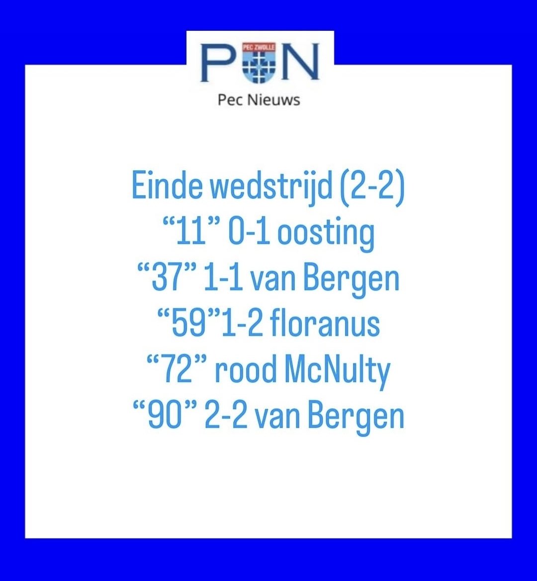 Einde wedstrijd wel zuur maar toch nog een punt #GROPEC