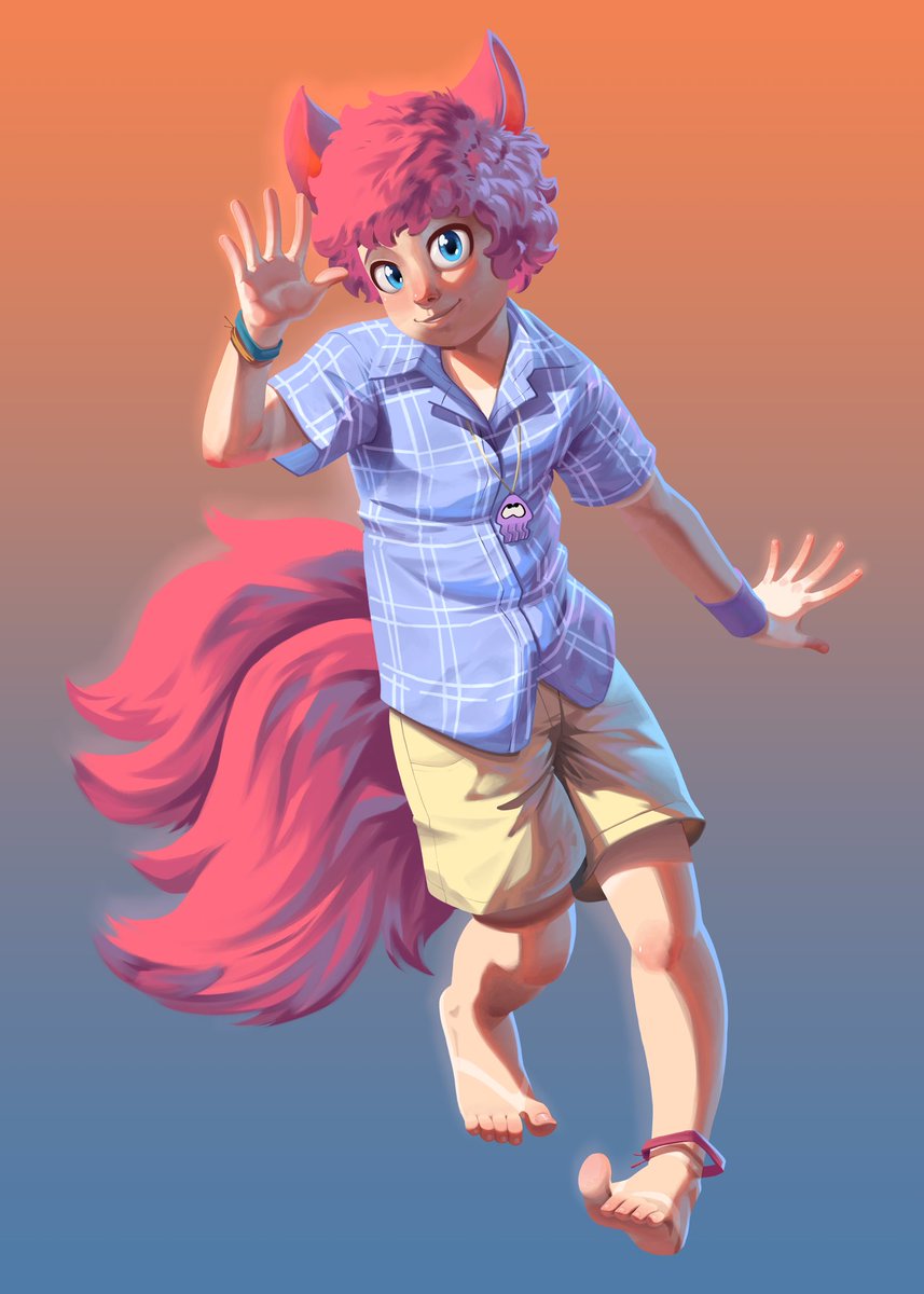 New commission finished! I hope you like it, this is my new painting attempt ^^ 

If you want a drawing from me please send me a message and we can talk about it!

Please help me with your RT and follow 😄