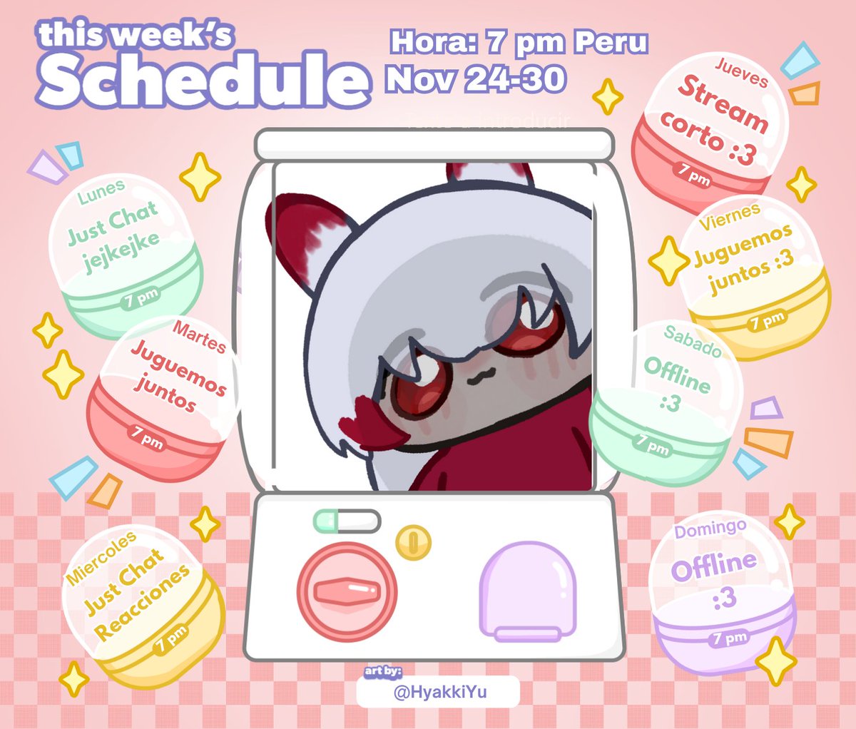 Koumi_CherieVt's tweet photo. 🎪【Estas son nuestras actividae de la semana!】🎪
¿Me acompañarás? ❀⸜(˶´ ˘ `˶)⸝❀
🍬• Oshi Mark: 🎪🍒
🍬• Clips: #KoumiClips
🍬• Arte: #Wawaarts
🍬• Memes: #MomazosKoumi
🍬• https://t.co/7Xu7Ubk0SD https://t.co/1bZQucRmYQ