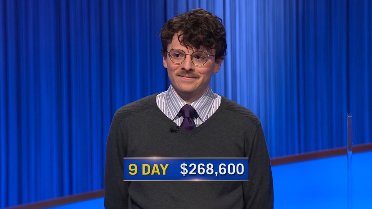 After his big win on Friday and should he win on Monday, Harrison Whitaker  could be @Jeopardy!'s 19th Super-Champion!! #Jeopardy! 📺🟦💰