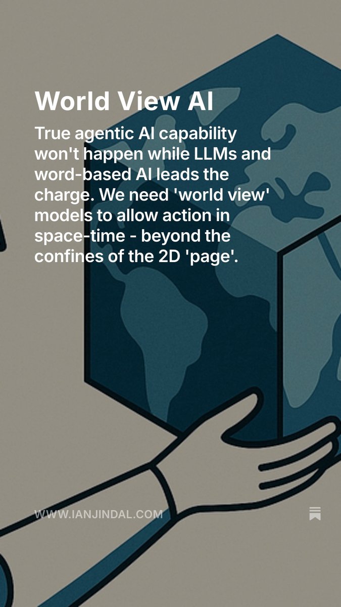ianjindal's tweet image. ianjindal.com/p/world-view-ai - latest post. Zooming out from the invidual (sovereign AI, identity) to look at #worldview #ai
