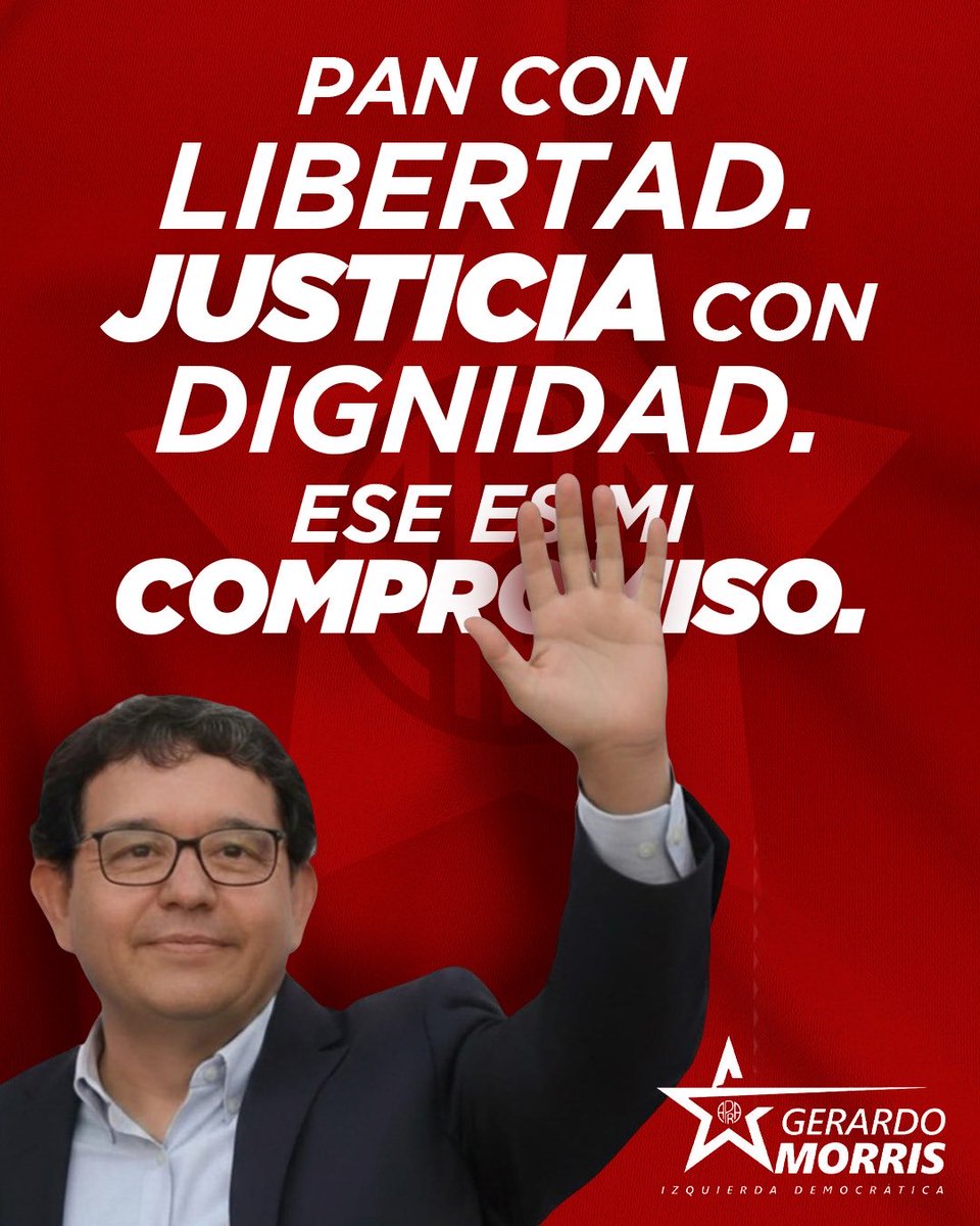 SriApra's tweet photo. Desde mis primeros pasos en el aprismo, entendí que la justicia social sólo tiene sentido cuando camina junto a la libertad.
Por eso quiero representar esa causa en el Parlamento Andino.
Votar por el 11 es votar por la dignidad de nuestro pueblo. #GerardoMorris11 https://t.co/6Cjeagym4a