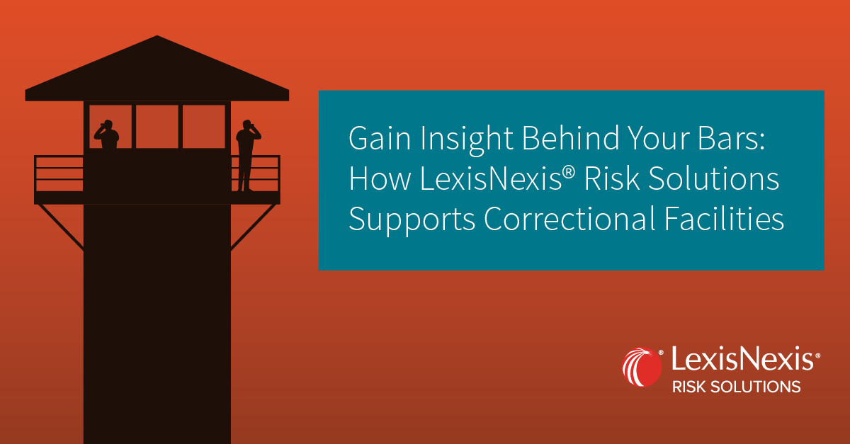 LexisNexisLE's tweet image. Correctional facilities face modern threats — from contraband to illicit devices — and need intelligence that works fast. LexisNexis® Risk Solutions provides data-driven insights to help protect officers, inmates, and the public with next-gen analytics. splr.io/6010tp1Ha