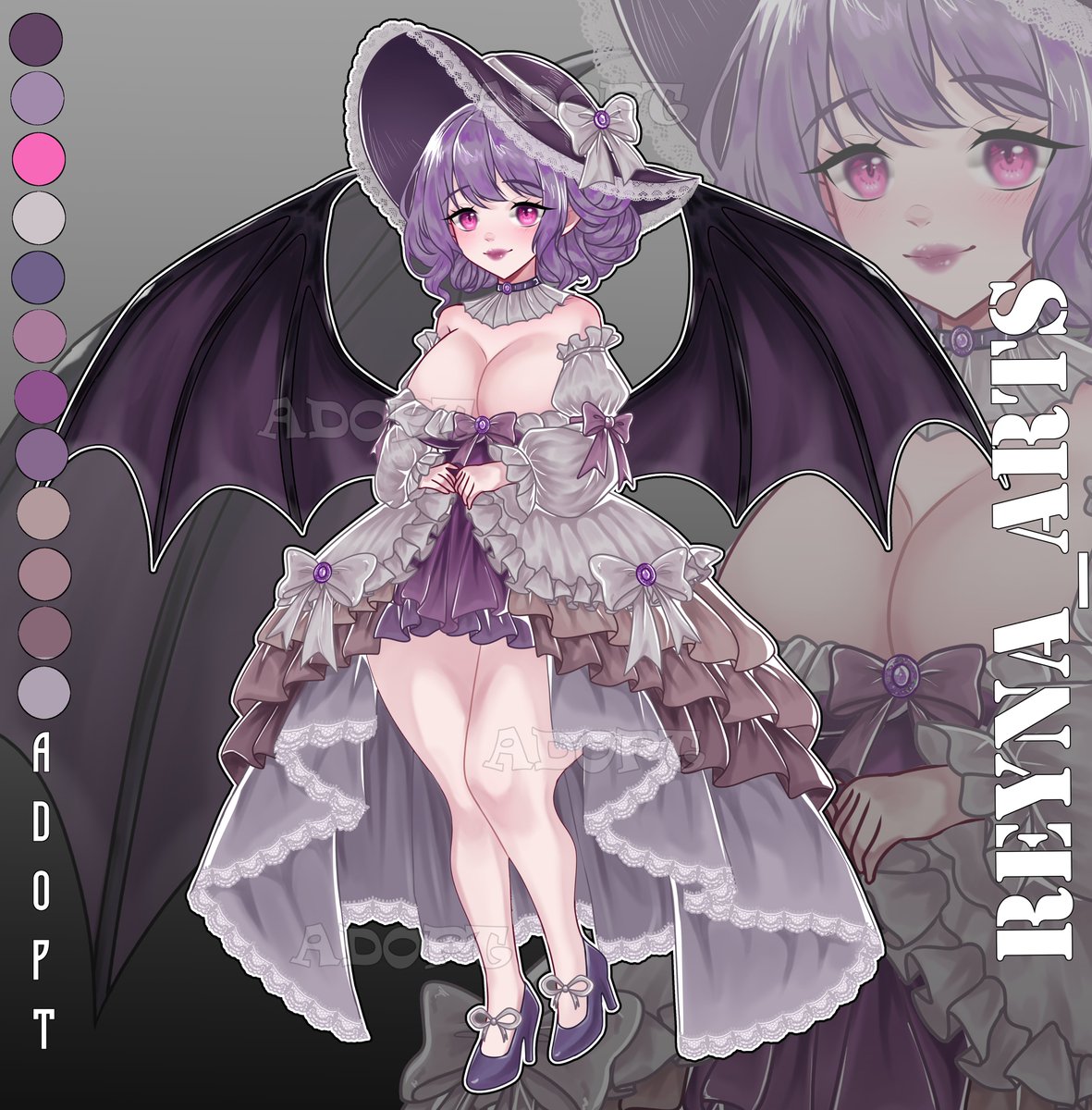 _Reyna_arts's tweet photo. 🦇Adoptable Bat🦇
SB : $35   
Mi : $5    
AB: $150 (Commercial rights)

💜Please place your bid in the comments or send me a DM 
⭐️⟳ &amp; ♡ I will be grateful!

#adopt #adoptable #originalcharacter #bat https://t.co/N7bNPjqWdM
