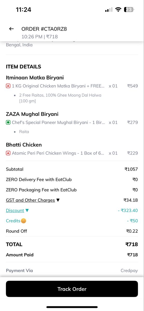 Akshat71695656's tweet photo. @eatclubsupport 
Maine biryani order ki…
EATCLUB ne 1 HOUR baad call karke bola item out of stock
Matlab seriously?
1 ghanta wait karwa ke yeh bolna = PURE TIME WASTE.
Worst service I’ve seen.
Zero responsibility, zero respect for customer.
Guys, SAVE YOUR TIME 
Avoid @Eatclub_ https://t.co/i9Gy5Uo08V