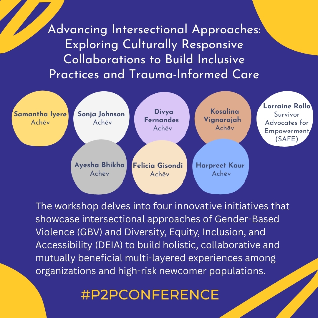 P2PConnects's tweet image. Advancing Intersectional Approaches: Exploring Culturally Responsive Collaborations to Build Inclusive Practices and Trauma-Informed Care
Chair: Samantha Iyere – Achēv
🗓️ November 24
📍 Virtual
#p2pconference #vvpconference