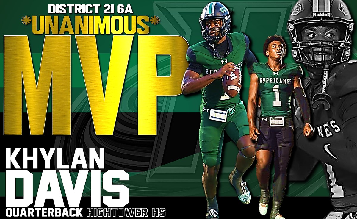 CONGRATULATIONS to Hightower Hurricanes QB1 Kylan Davis <a href="/TheKhylanDavis/">Khy davis</a>  Unanimous District 21-6A MVP 2025–2026!
<a href="/coachanthony46/">Cornelius Anthony</a> <a href="/KaRonColemanSr/">KaRon Coleman Sr.</a> <a href="/quentin_spiess/">Quentin Spiess</a> <a href="/CoachStoker_/">Kendale Stoker</a> <a href="/MrCoachPalmer/">Kirk Palmer</a> <a href="/OHanlonRoss/">Ross O’Hanlon, M. Ed.</a> <a href="/jrprude27/">Ronnie Prude</a> <a href="/FBISDAthletics/">Fort Bend ISD Athletics</a> <a href="/HHS_Canes/">Hightower High School</a> <a href="/Cane_Counselors/">Hightower High School Counselors</a> @HHS_Canes333