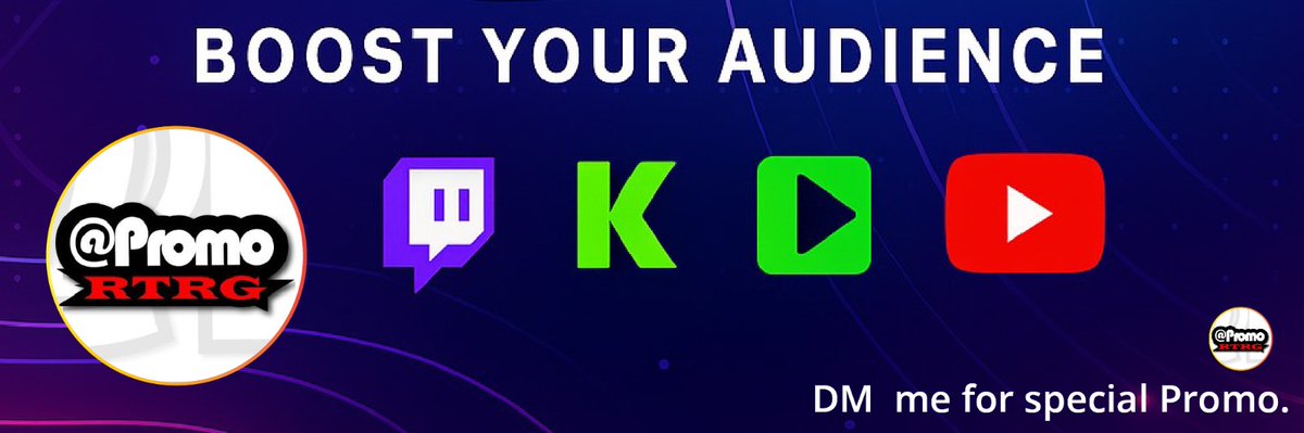 PromoRTRG's tweet image. LET&apos;S GROWTH WITH US 🎊🚀📢

1. Like❤️
2. Comments💬
3. Reposts🔄
4. Drops link yt/twitch/kick 🔗

Follow me 🔥
Dm @PromoRTRG for spacial promos📩🔥

#Kick
#twitch
#gaming
#YouTube