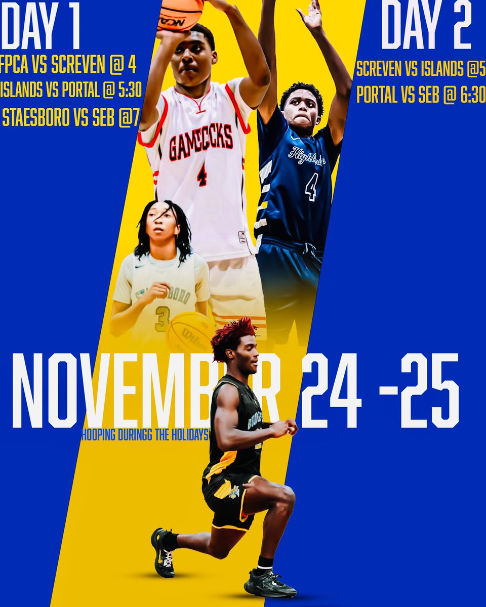 SEBBoysHoops's tweet image. One day away! Coaches come check out the games or stream on NFHS! Basketball in Brooklet! A lot of college prospects will be in the building! @ga_mbb @thejoshaubrey @CoachRaymond23 @GSCoach_Charlie @JUCOadvocate @PRO_Movement1