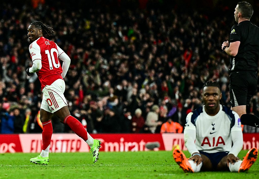 brfootball's tweet image. The north London derby in an image: