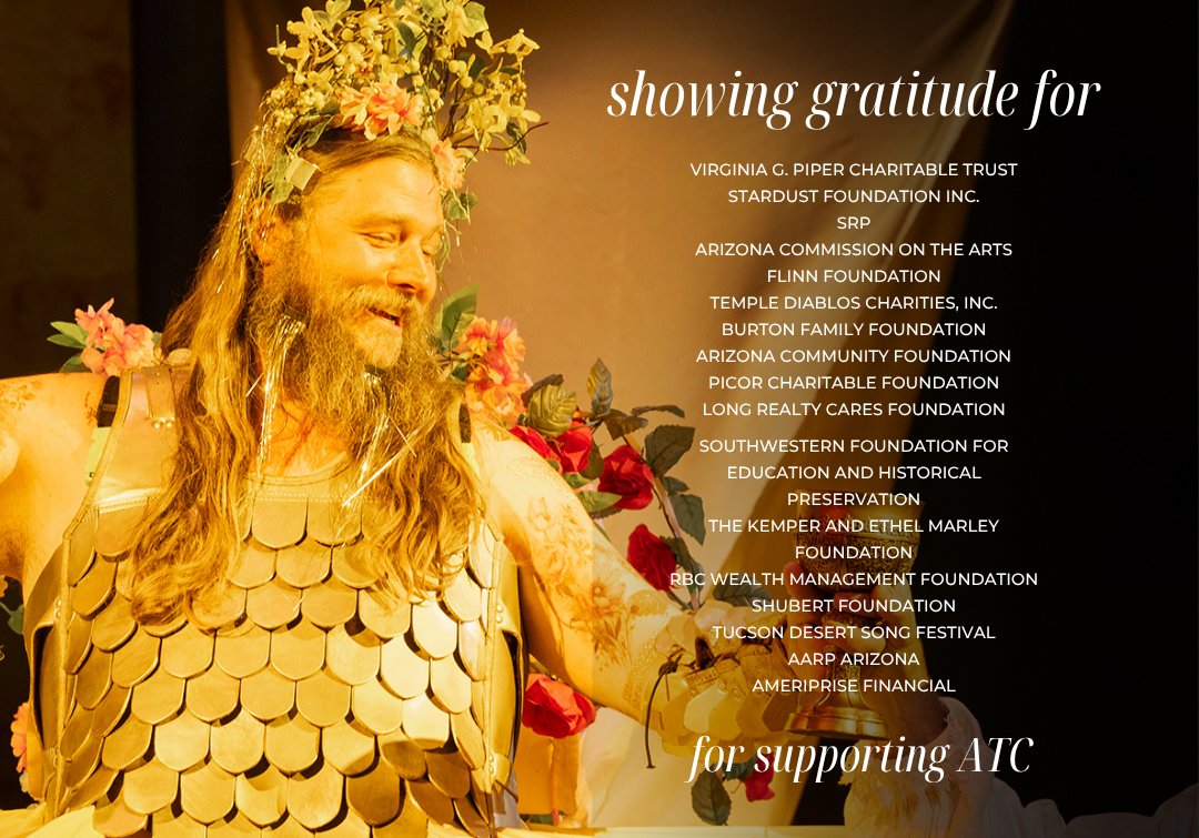 arizonatheatre's tweet image. What we do could not be done without the support of organizations like these. As we kick off Thanksgiving week, our gratitude goes out to these groups for their generosity. 👏✨♥️