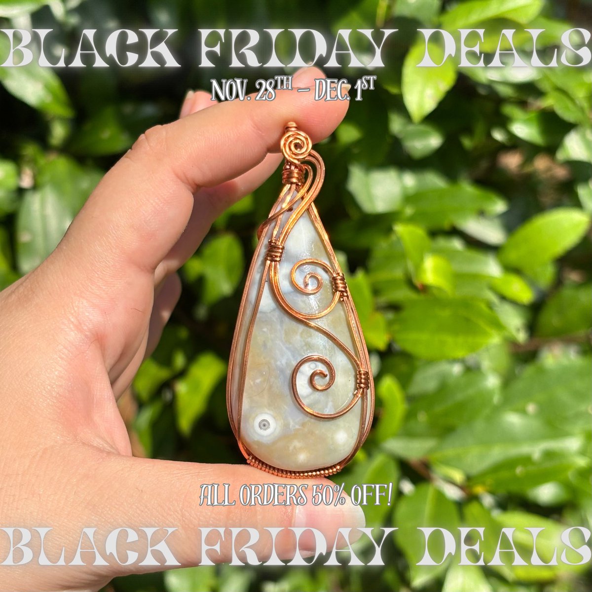 I’ve got some awesome deals planned for Black Friday!!
Nov 28th-Dec 1st all orders are 50% off🫶🏼🥳🥳🥳