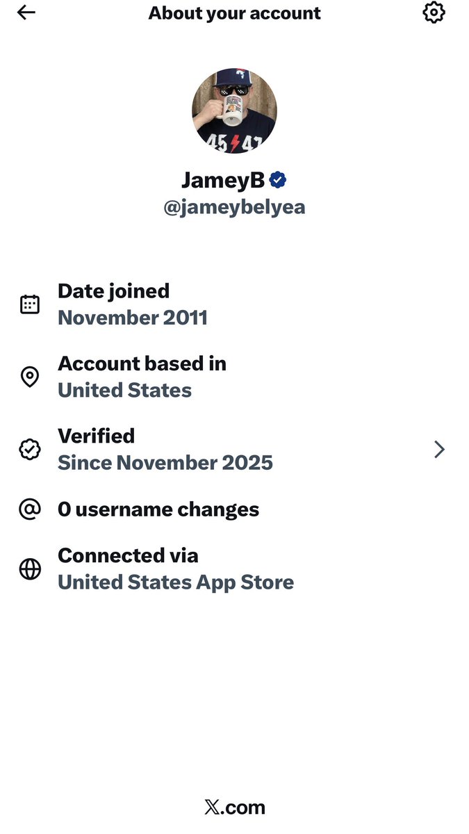 jameybelyea's tweet image. I am Legit. The verification is incorrect though. It  should go by when you initially set up your id verification.