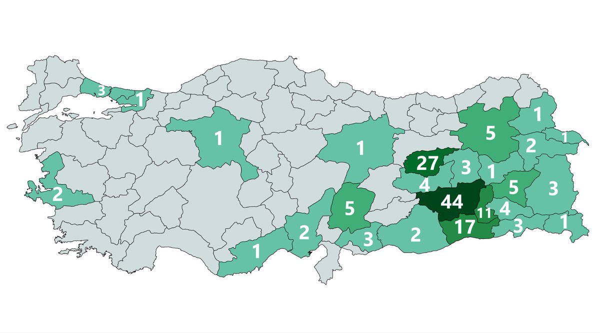 TTAgrup's tweet photo. İllere göre Şehit verdiğimiz Öğretmen sayısı.  

Şehit Öğretmen Neşe Alten 
Şehit Öğretmen Necmettin Yılmaz 
Şehit Öğretmen Şenay Aybüke Yalçın 
Şehit Öğretmen Ayşenur Alkan 
... 
Ve daha nice Şehit Öğretmen! https://t.co/CweRhYUvGg
