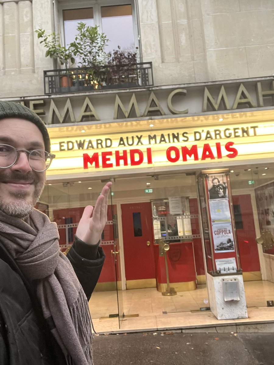 MehdiOmais's tweet photo. Je ne me remettrai jamais de ce moment. Et de cette surprise. Merci au cinéma Mac Mahon. https://t.co/lWXICrpa8o