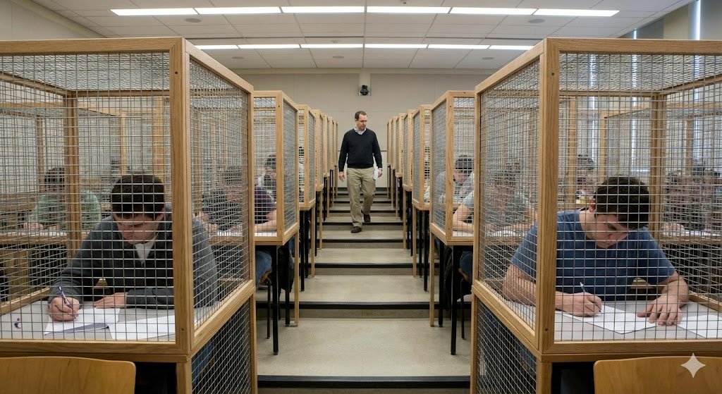 Hasta ahí llegó la idea de "escrito a mano" como forma de combatir los exámenes hechos con #IA. La única defensa que sob