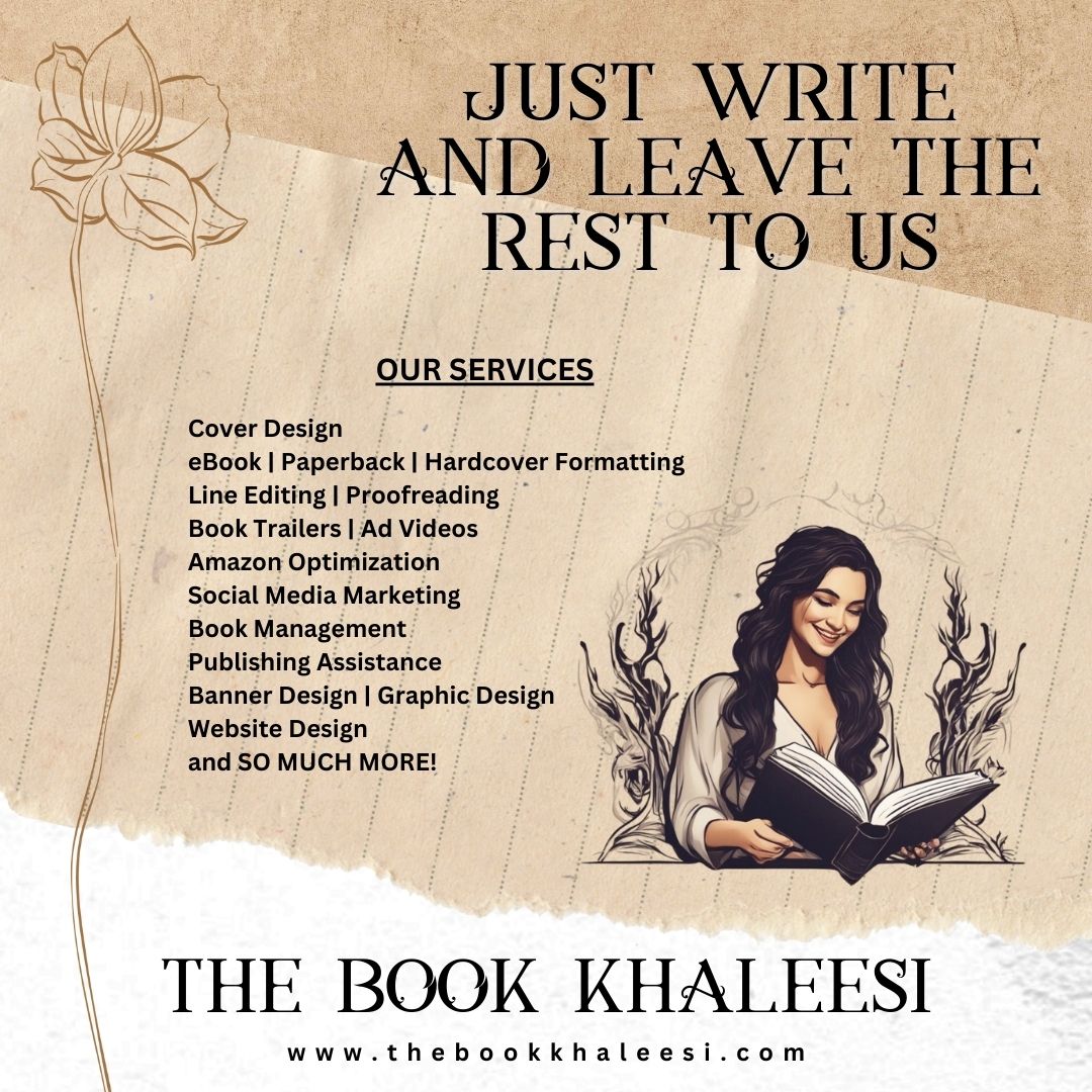 book_khaleesi's tweet image. ~*~ THE BOOK KHALEESI ~*~
Your One-Stop #Author Shop
Write... and leave the rest to us.
Visit us at 👉 thebookkhaleesi.com  

#authorservices #bookcover #WritingCommunity
#editing #proofreading #booktrailers #bookdesigner #publishing #authors #bookbanners #bookpromotions