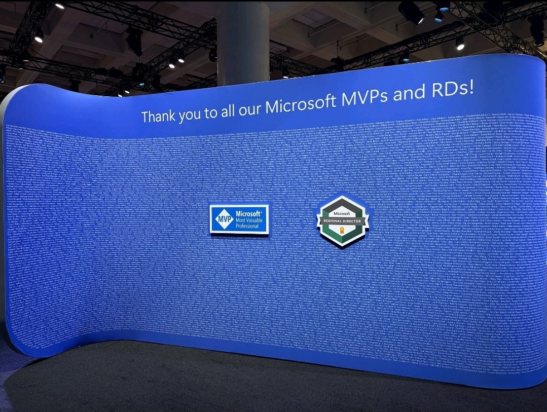 PrajwalDesai's tweet photo. Finally found my name on the MVP wall of fame. Microsoft Ignite 2025 event. 😀 🔭 #mvp #msignite
#mvpbuzz #microsoftignite #mvpwall https://t.co/nXDRszWleN