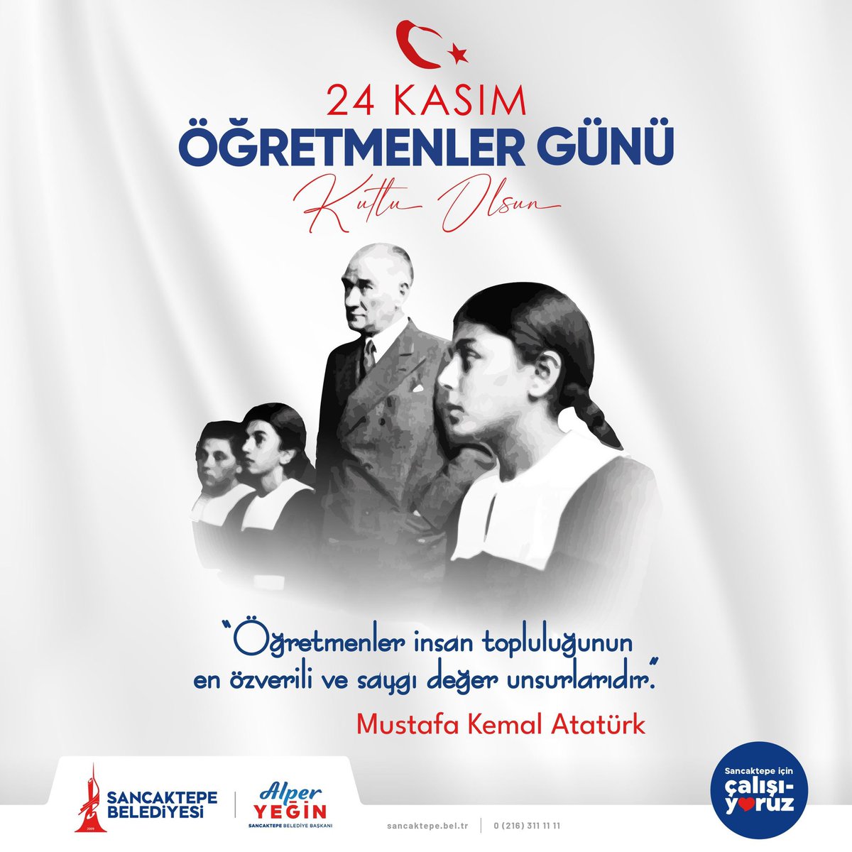 alperyegin_'s tweet photo. Başöğretmen Mustafa Kemal Atatürk'ün izinde, fikri hür, vicdanı hür nesiller yetiştiren tüm öğretmenlerimizin 24 Kasım Öğretmenler Günü kutlu olsun. https://t.co/gtr3xtsUkj