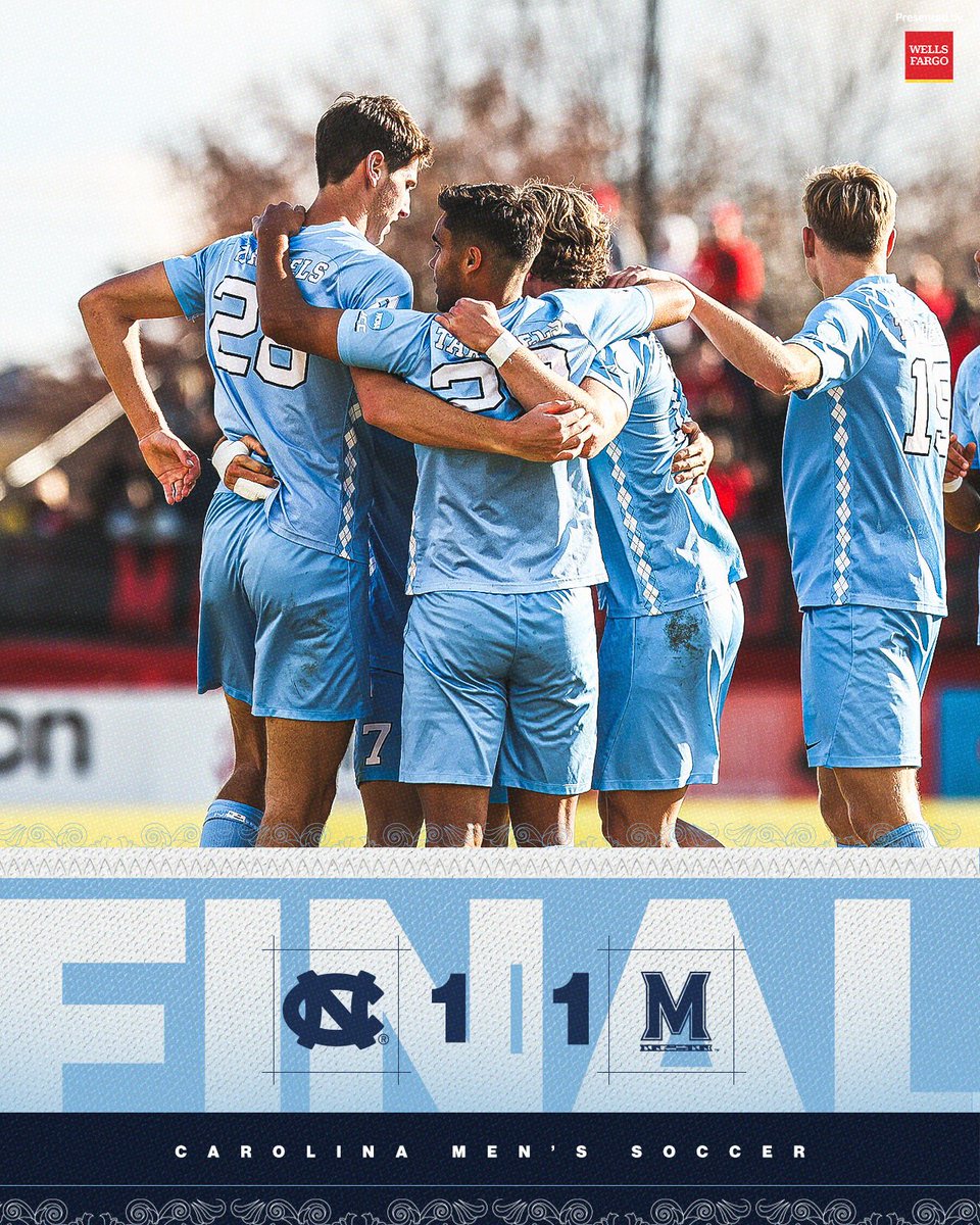 The Heels drop a heartbreaker 4-3 in penalties. The boys gave the 4-seed Terps all they could handle but it wasn’t to be. 

Thanks for following along this season. 

#GoHeels x <a href="/WellsFargo/">Wells Fargo</a>