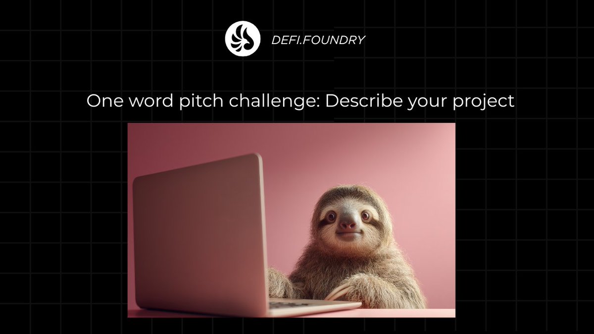 DefiFoundry's tweet photo. Founders, describe your project in ONE WORD 👇🏽

Just one word that Hits! 

We’ll retweet the most clever ones 🔥

And Who knows? VC’s might just be in the comments watching 👀 https://t.co/HOQK4mHNMj