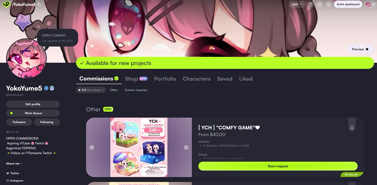 80 reviews on my Vgen!!Thank you so much!!
Will I reach 100 soon? My commissions are open, if you're interested <3