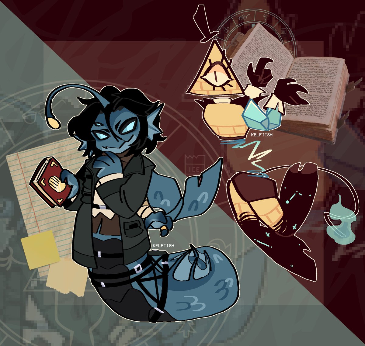 Study Buddies🦈📕✋👁️
#billcipher #pressure #gravityfalls #fanart #sebastiansolace